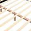Structure de lit plateforme tapissier avec tête de lit souple en forme de biscuit, assemblage facile-13144291