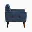 Fauteuil d'appoint en velours moderne et contemporain de 34 po Hillman avec dossier capitonné, accoudoirs évasés et pieds fuselés en bois-1908842224