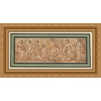 Frieze with Apollo, Minerva and Muses (1645)