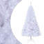 Arbre de Noël artificiel blanc en PVC et acier 59,1 pouces-2128601651