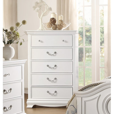 Commode 5 tiroirs Classic Classic avec joints en queue d'aronde