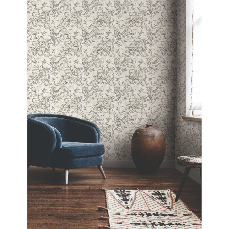 Abstract Wallpaper Roll, White
