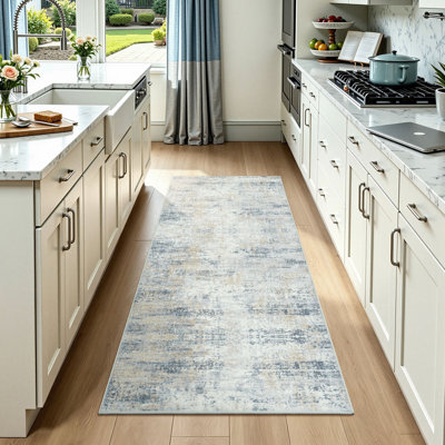 Tapis de couloir moderne abstrait 2x6
