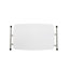 Table-plateau / table d'ordinateur portable pliable ajustable en plastique blanc granit Noah