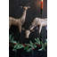SET OF TWO RECYCLED IRON REINDEER - WHITE