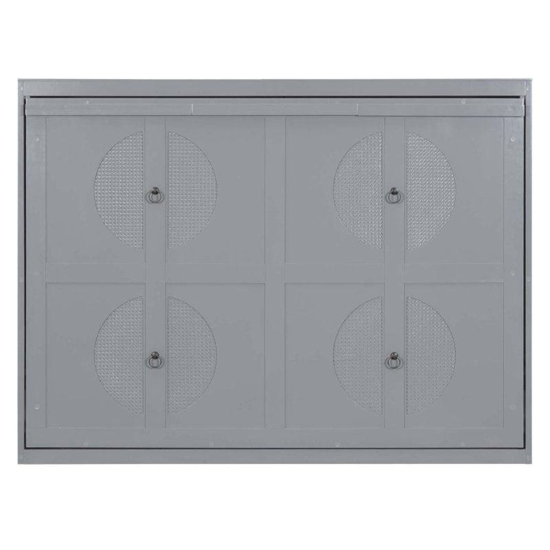 Lit escamotable peu encombrant avec support de matelas confortable et conception facile à plier, parfait pour les pièces à usages multiples