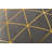 Soft Geometric Gold Printed Square Throw Pillow Cover-1987887073-1987887083