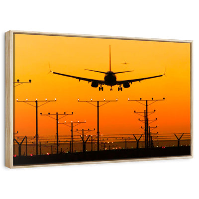 Airport Landing Silhouette