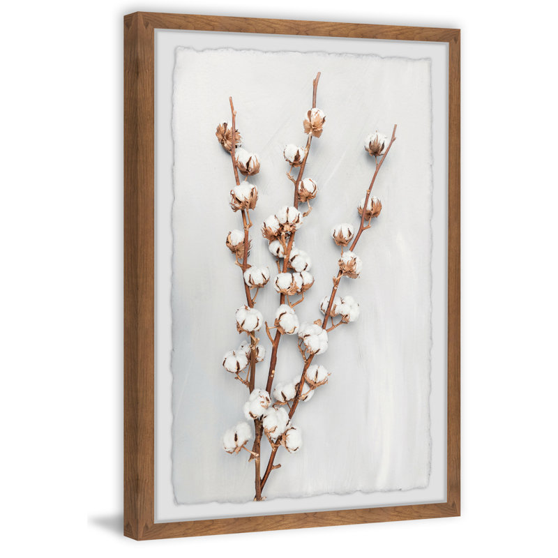 " Cotton Plant " by Marmont Hill, 12" H x 8" W x 1.5" D