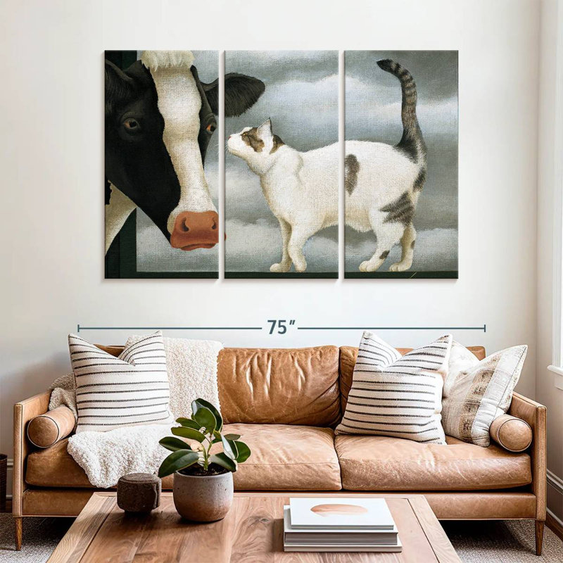 Cat And Cow, 42" H x 65" W
