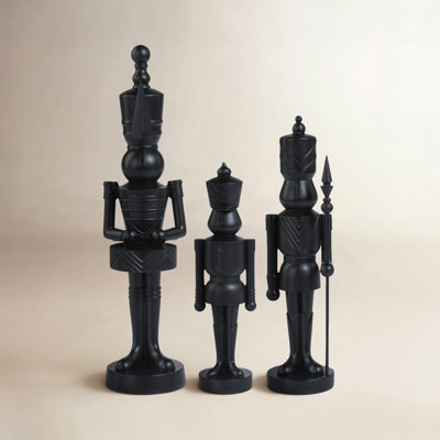 3-Piece Soldier Nutcracker Figurine Set