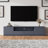 118''w Entertainment Center Set Of 3 With Tv Stand And Sideboard Cabinet For Living Room And Bedroom, Wooden Modern Gray Media Console For 55/65/75 Inch Tv-2088342108