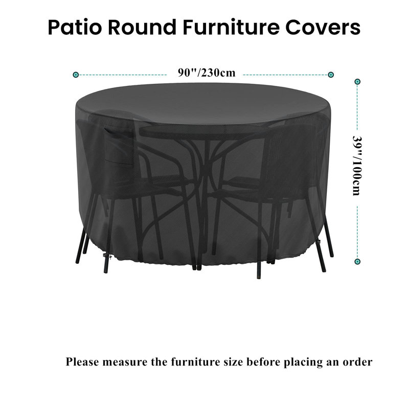 Waterproof Patio Round Table Cover