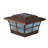 Prestige Solar Powered Integrated LED Fence Post Cap Light 4 in. x 4 in. with Base Adapter Included-23282570-23282566