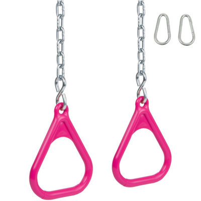 Trapeze Rings with Chains and Hooks
