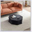 Table basse Artistic Black Petal avec fibre de verre et placage de bouleau, côtés brossés pour les salons modernes