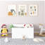 Rangement pour jouets pour enfants avec tiroir à roulettes - Coffre à jouets moderne en bois avec roulettes, grand bac coulissant pour chambre de bébé, chambre à coucher ou salle de jeux