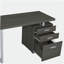 Bureau réversible à 3 tiroirs gris patiné-421116909