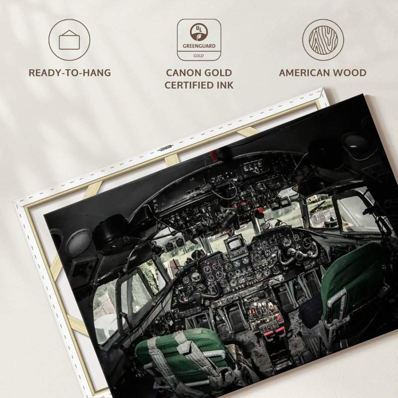 Mehar Retro Airplane Cockpit, 8" H x 12" W