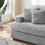 Canapé 88,58 po en velours côtelé 3 places avec 4 coussins décoratifs-65641168