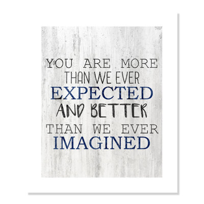 Epected Rolled Expected Paper Print