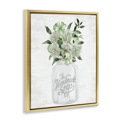 Cadre flottant au savon fait à la main Spring Botanicals, design par lettré et doublé