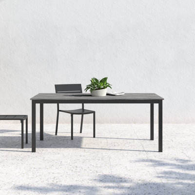 Arynne Outdoor Patio Rectangle Dining Table by Wade Logan