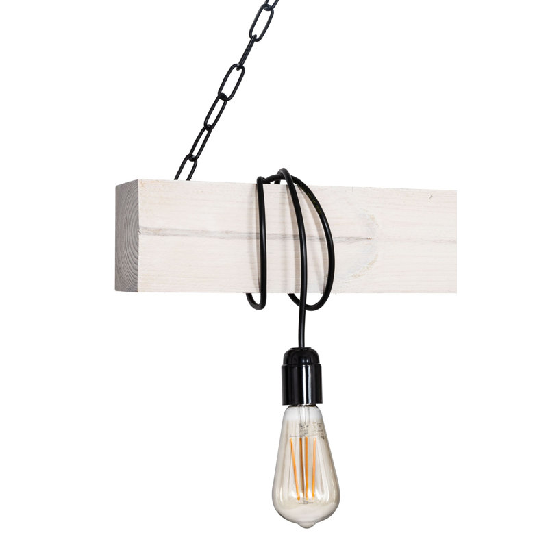 Kerley 3 - Light Kitchen Island Pendant, Light Birch