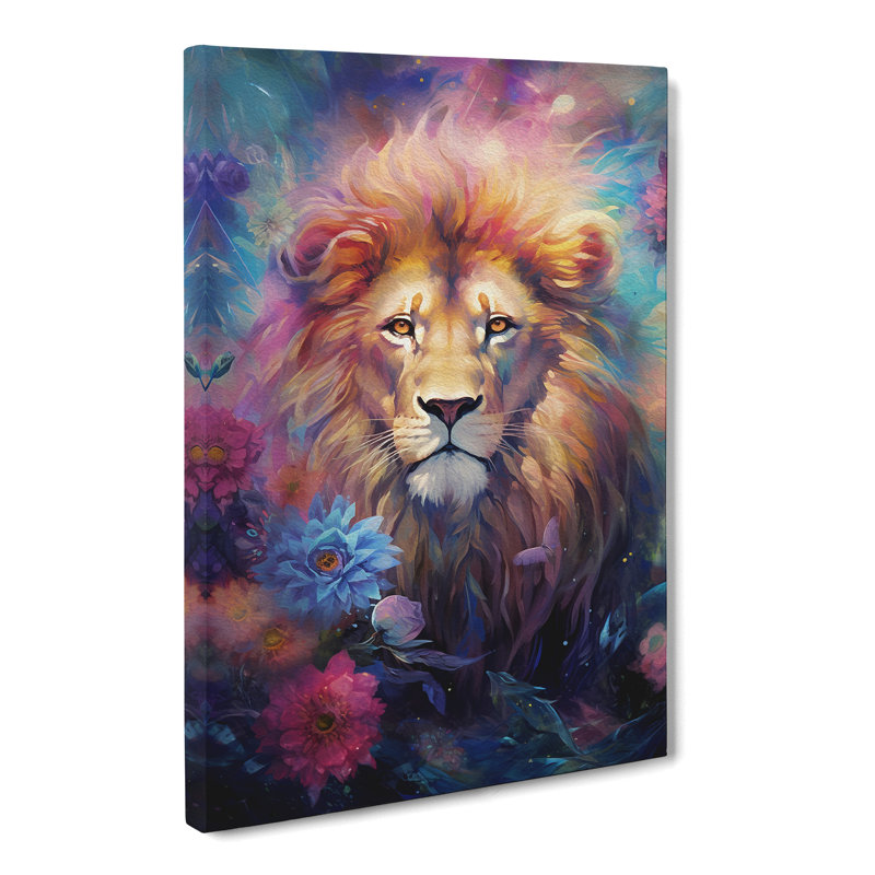 Leo Zodiac Impressionism - Wrapped Canvas, 50cm H x 35cm W x 3cm D