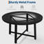 120 cm Round Wooden Dining Table-609177852-609177851-609177734-609177735