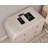 Fluted Panel 3-Drawer Dresser Bedroom Storage Organizer With Metal Handles-1904270318