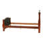 Lit tapissier Mantua cerise et espresso-785813618