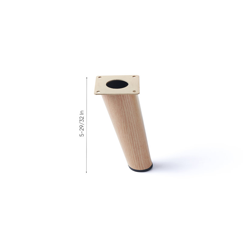 Wojcik Table Legs, Light Oak, 5.9" H x 2.12" W x 2.75" D