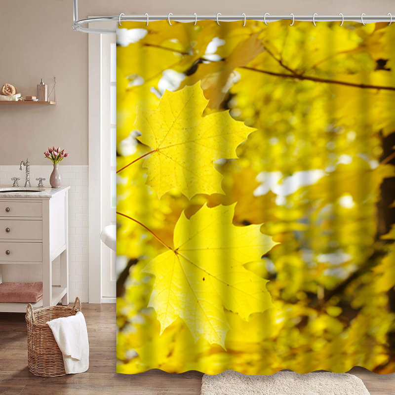 Rideau de douche Autumn Tree Leaves, L 72 po x l 72 po