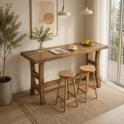 with Solid Wood Base Dining Table