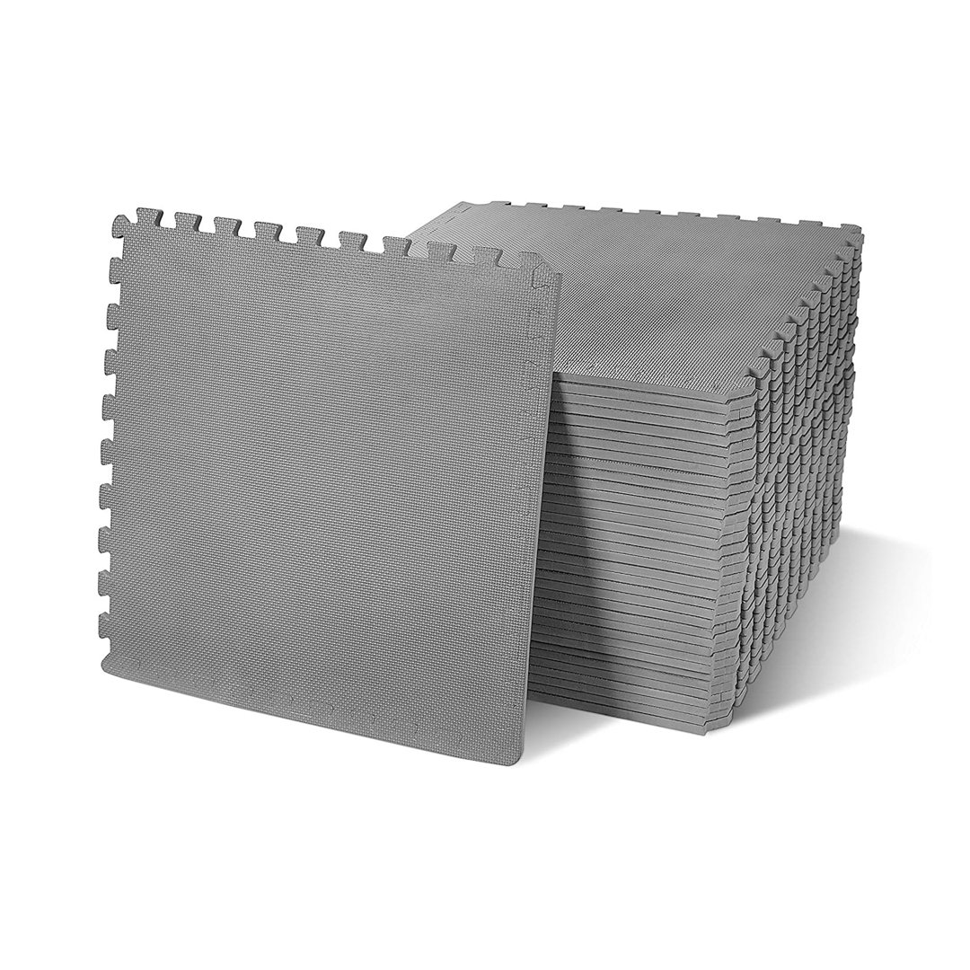 Balancefrom Fitness 144 Sq Ft Interlocking EVA Foam Exercise Mat Tiles BalanceFrom Fitness 