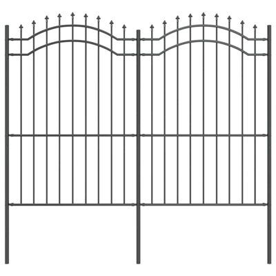 Vidaxl Garden Fence Powder-Coated Steel