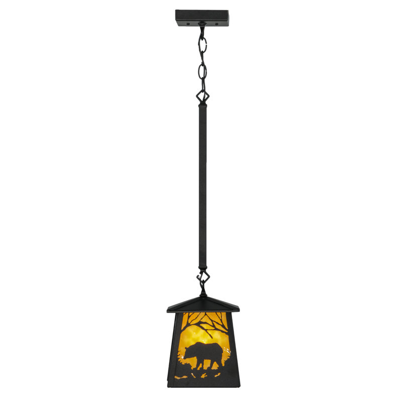 Rustic Lodge 1 - Light Black Lantern Pendant