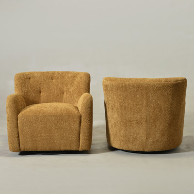 Upholstered Swivel Armchair