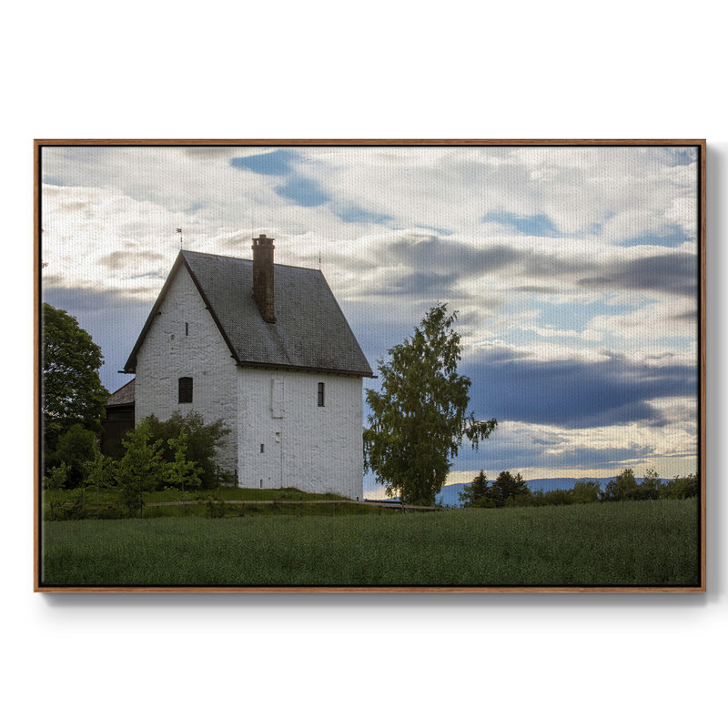 Serene Escape, reproduction d'art sur toile, H 41 po x l 27 po x P 2 po, Noyer