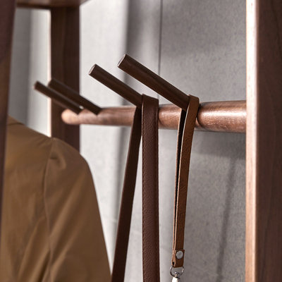 Compact Coat Rack with Large Storage