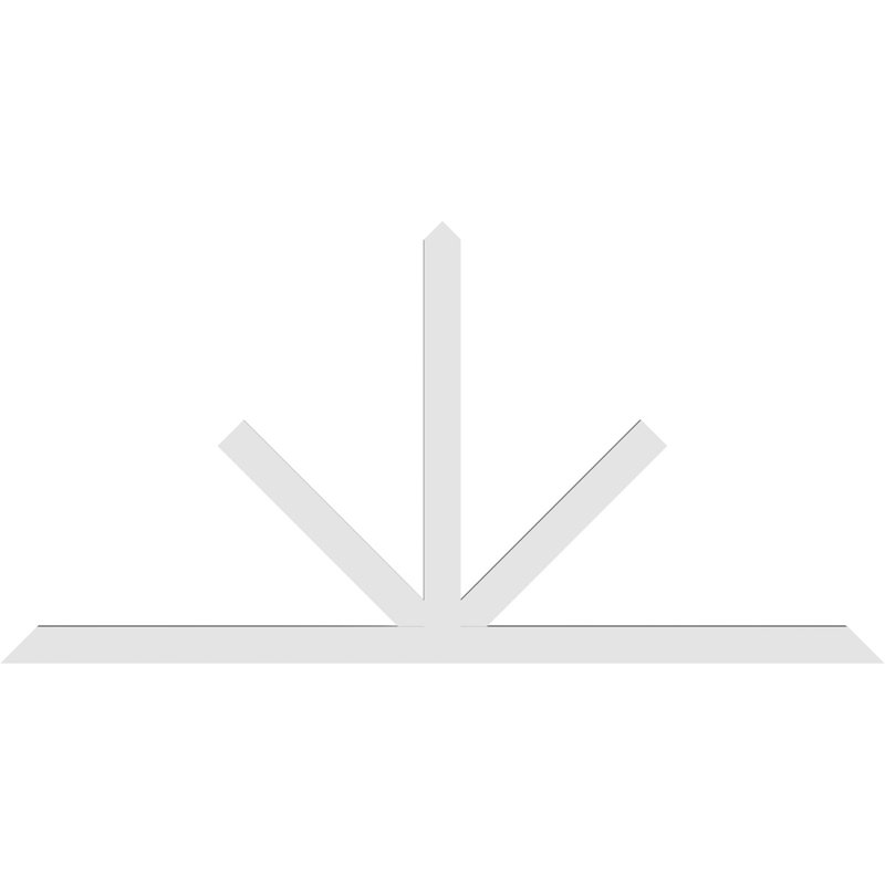 Support à pignon Saratoga, H 48 po x l 96 po (pas: 12/12), P 2 po x F 4 po, PVC