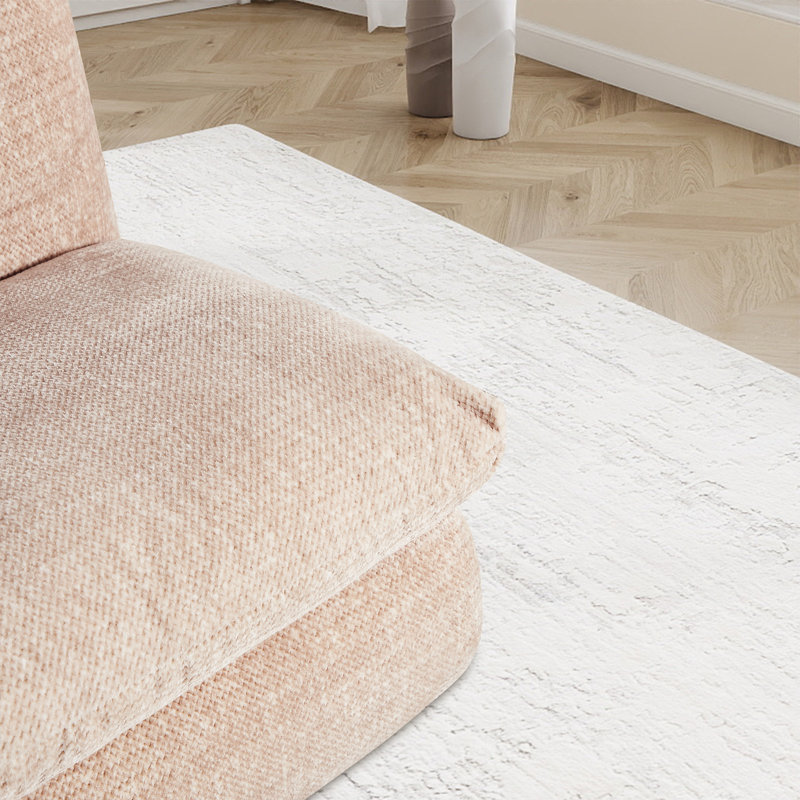Fauteuil d'appoint rembourré 33,05 po, Crème, crème