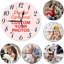 Horloge murale Numland-Custom, horloge murale silencieuse, horloge décorative de cuisine / salon / chambre à coucher facile à lire