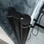 Portes de douche semi-bi noir mat, 33,67 - 35 3/8 po X P 73,62 po, verre transparent, aluminium pour portes élégantes et fonctionnelles en noir, avec contentement
