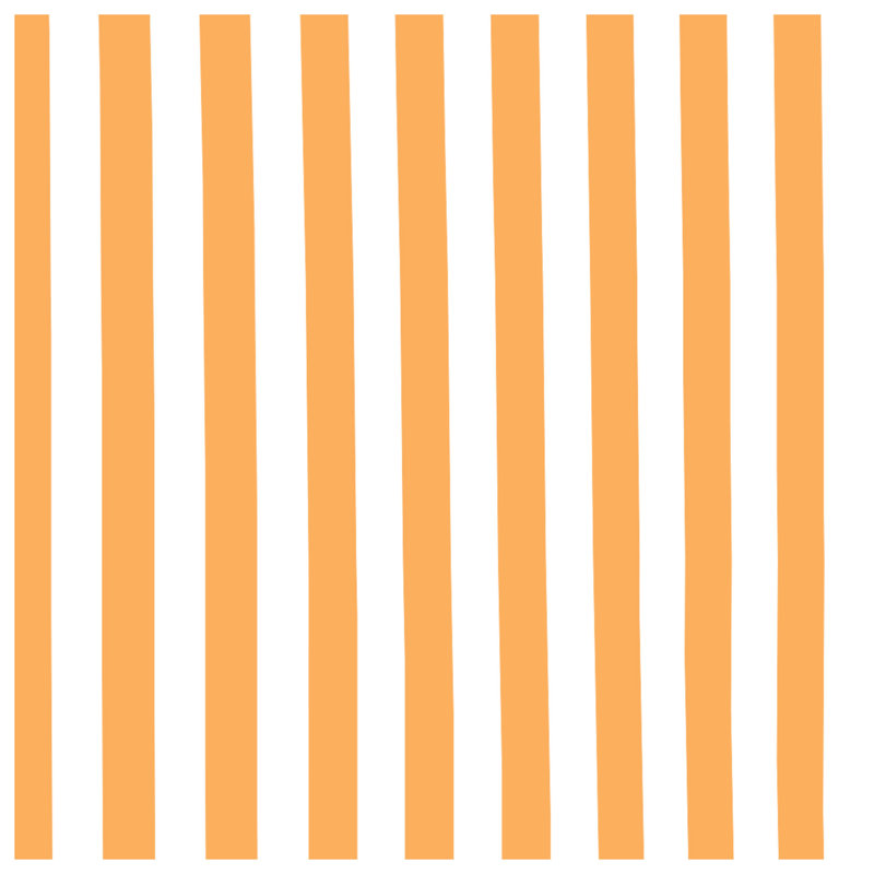 Orange White Stripes Canvas Gallery Wrap in Many Sizes, 20 po x 24 po