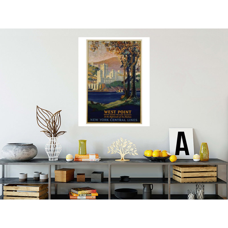 «West Point - New York Central Lines», affiche de voyage par Frank Hazell - estampe numérique, H 40 po x l 32 po