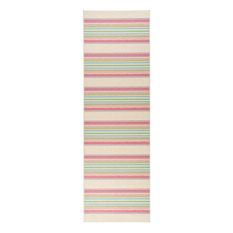 Cady Stripe Multi Machine Washable Rug, Runner 2'6" x 8'