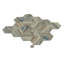 Recycled Hexagon  2"X2" Glass Mosaic Tile-61485199