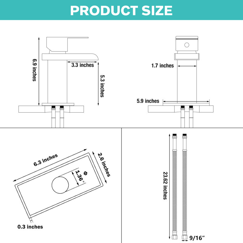 Single-Hole Single-handle Bathroom Faucet, Brushed Nickel
